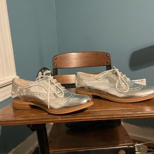 Brand new silver loafers!